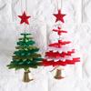 Felt Cloth Hanging Pendant Five-pointed Star Christmas Tree Ornaments  Home
