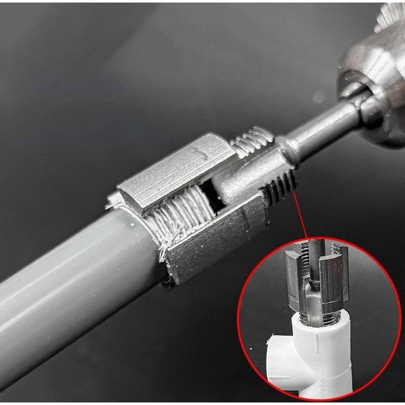Pipe Thread Cutting Tool Water Pipe Inner Outer Integrated Wire Cutter Pipe Thread Tool Electric Drill 4/6 Points Water Pipe