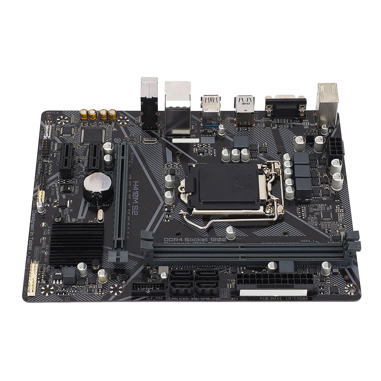 

Материнська плата H410M-S2 M ATX 2 слоти DDR4 DIMM для LGA 1200 10-го покоління для процесора Core