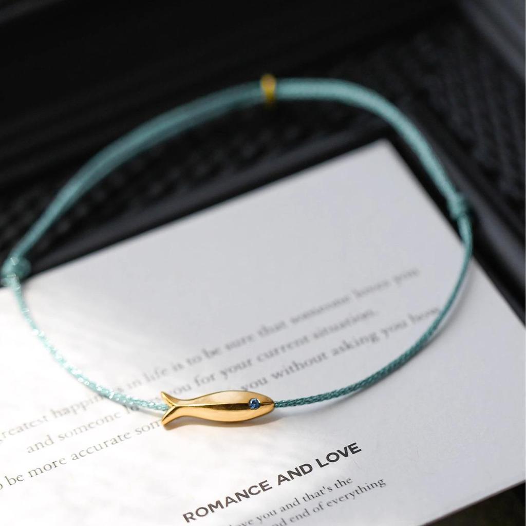 Luck Koi Anklet: Delicate Fish Woven Foot Rope for Summer 2024