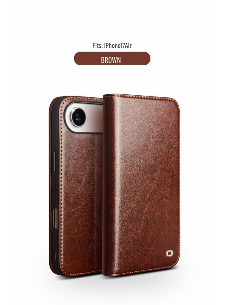 Chali iPhone 17 Pro Max Leather Flip Cover with Stand & Card Slots - Full Coverage Protective Case