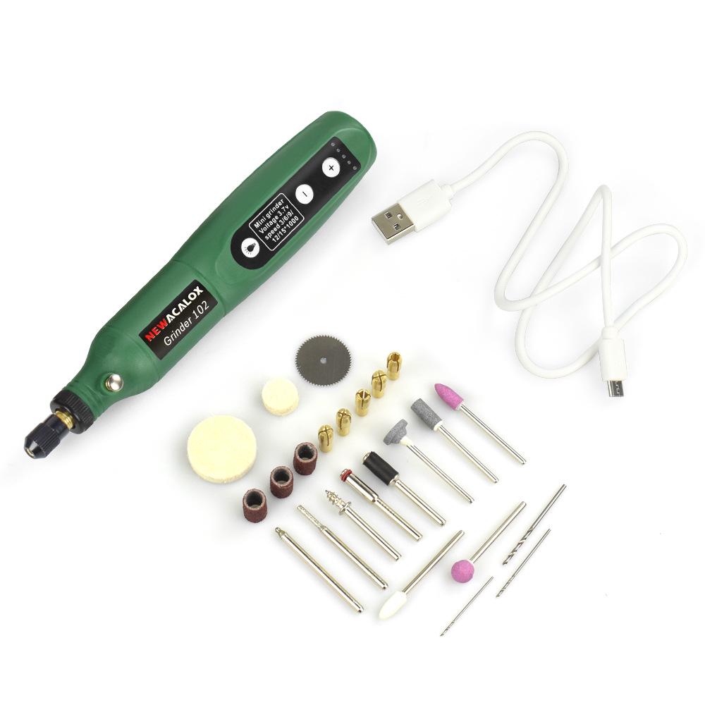 DIY Electric Mini Grinder with Lithium Battery for Polishing, Cutting, and Engraving Jade