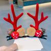 Xmas Ornaments Elk Ear Pine Cone Hairpins Hair Accessories Merry Christmas Decor Antler Hairpin