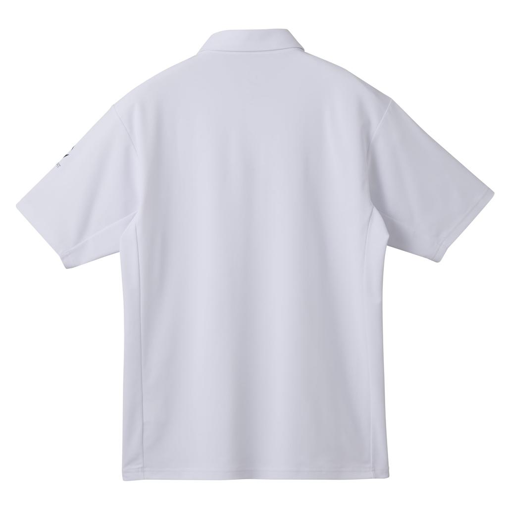 Move Sports SUNSCREEN Mini Pique Authentic Logo Polo Shirt ST5SHS00M_WHBK_L