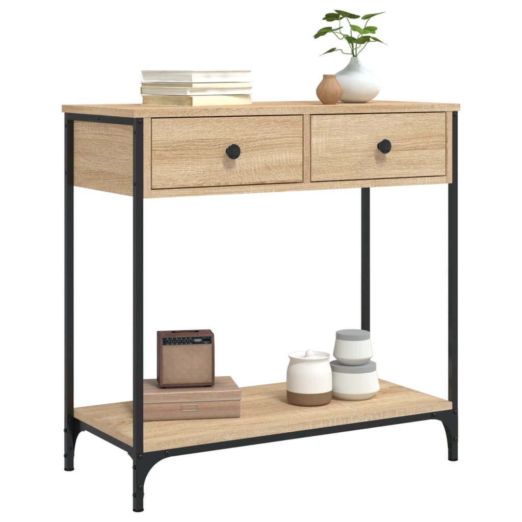 Console Table Sonoma Oak 75x34.5x75 Cm Particleboard