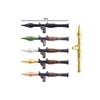 WWI WWII Building Blocks Soldiers Military Accessories Bomb Two-color Gun Mini Brick Weapons Gift Toy AKM Helmet RPG Grenad X026