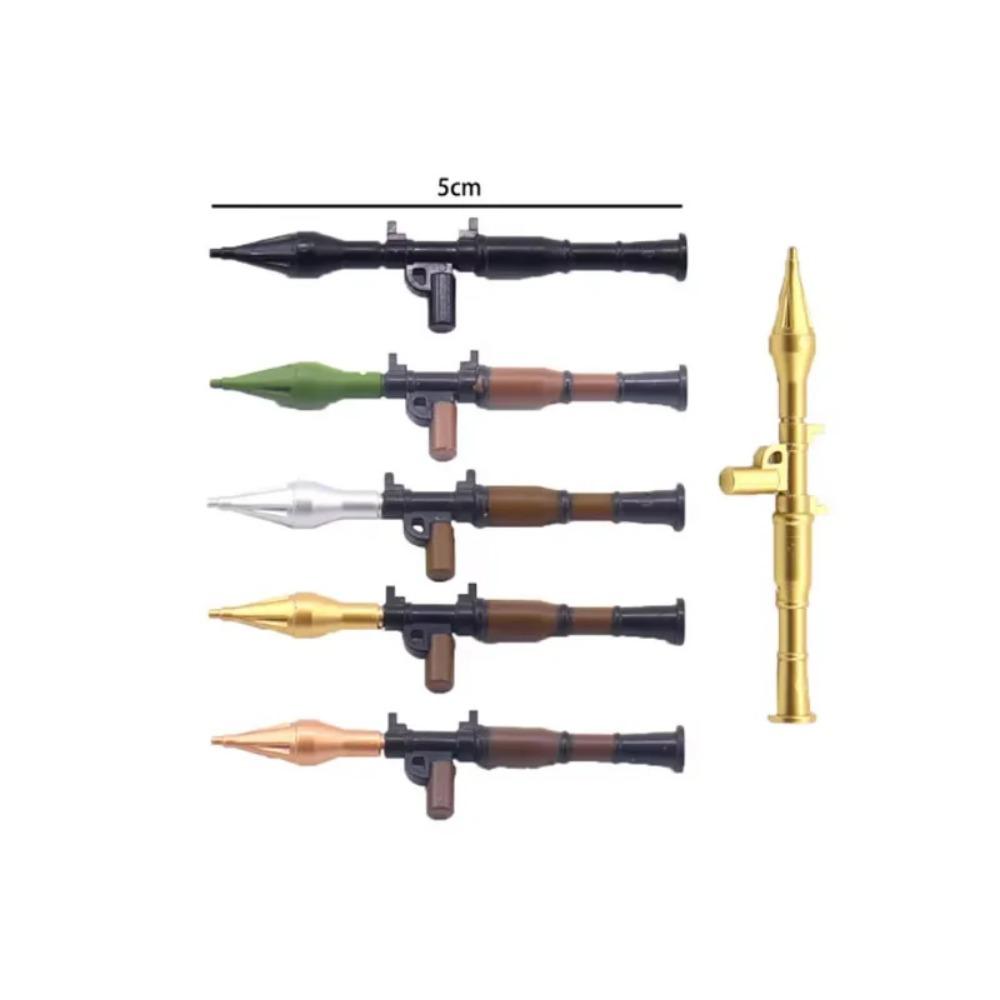 WWI WWII Building Blocks Soldiers Military Accessories Bomb Two-color Gun Mini Brick Weapons Gift Toy AKM Helmet RPG Grenad X026