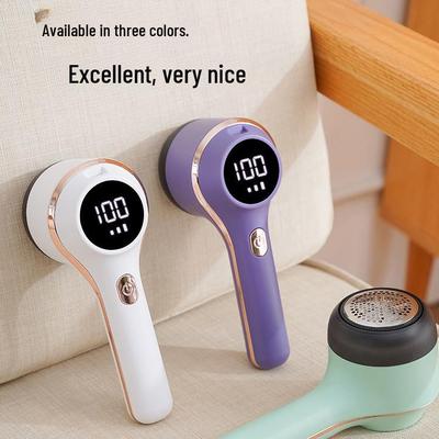 Tondeuse à bouloches portable rechargeable avec affichage numérique pour usage domestique
