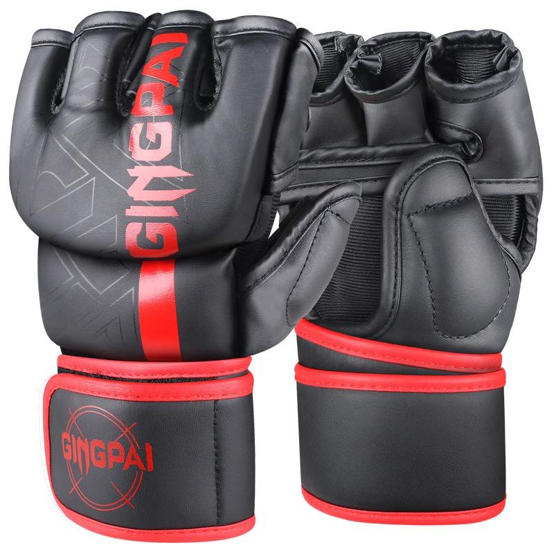 Professionele MMA Bokshandschoenen Halve Vinger Trainingshandschoenen voor Mannen Vrouwen Free Fighting Sparring Sanda L