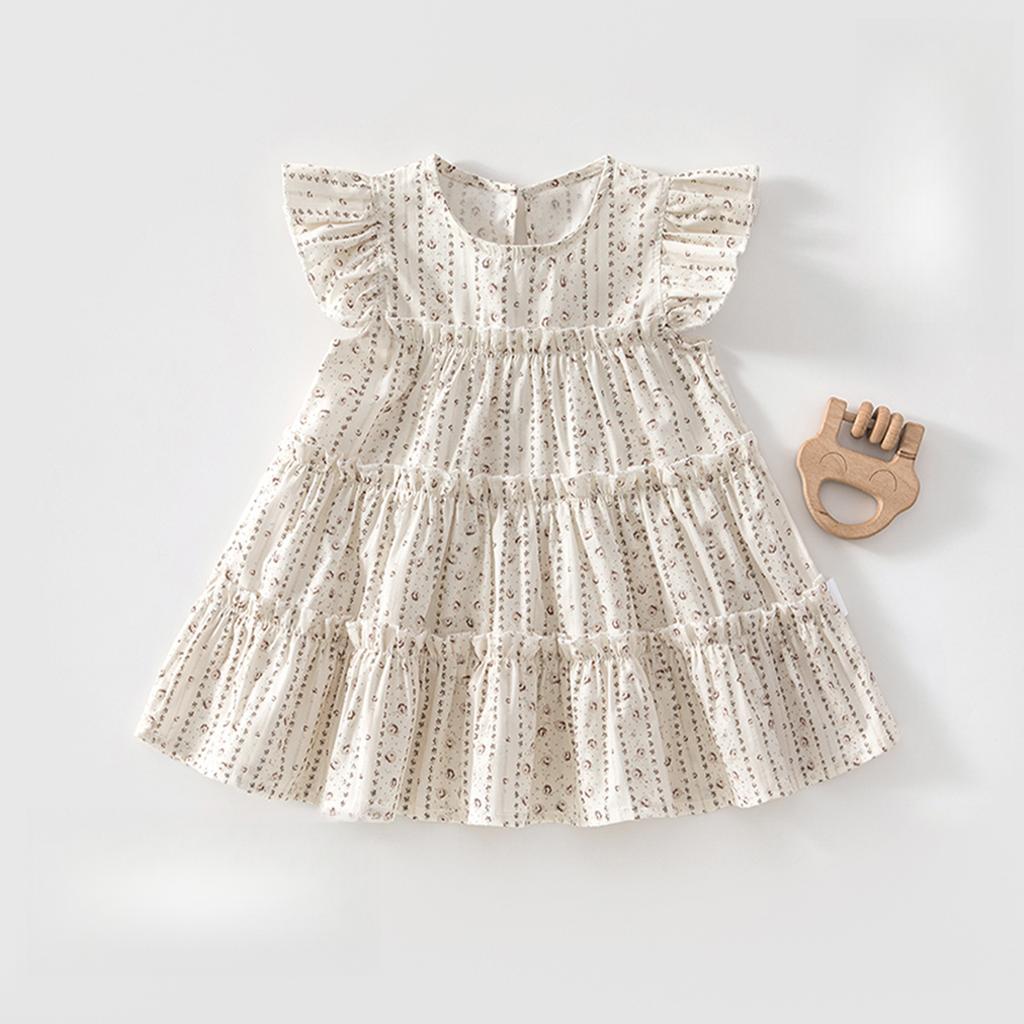 Baby And Toddler Girl'S Dress Summer Thin Floral Princess Style Sweet Dress Baby Clothing For Going Out