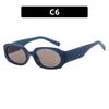 Y2K/Hip Hop Sunglasses Retro Small Frame Rectangular Sunglasses Street Photography Concave Shaped Sunglasses