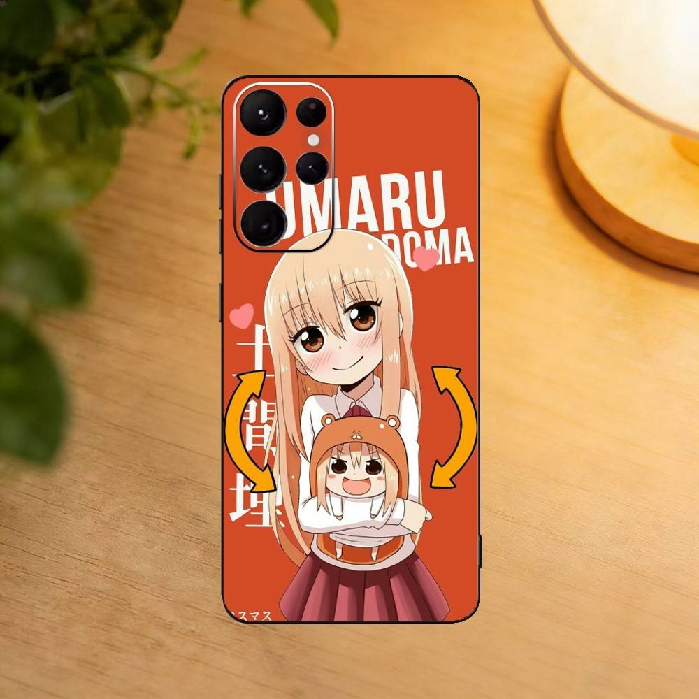 Mimouto!Umaru-Chan Phone Case For Samsung S25,24,23,22,30,21,10,9,Ultra,Plus,Lite Soft Black Case