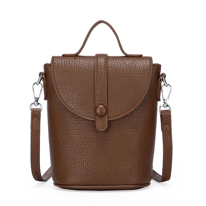 Summer Solid PU Retro Versatile Large Capacity Crossbody Bag 2026 New Advanced Sense Ccise Commute Niche Design Shoulder Bags