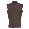 Herren Retro Gothic ärmellose Jacke Mittelalter Kostüm Weste Top Westen