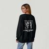 Womens Fashion Tops Casual Crewneck Striped Long Sleeve Loose Pullover Shirts