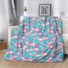 8 Sizes Cute Axolotl Printed Blanket Warm Soft And Comfortable Home Travel Blanket Sofa Bedding Cover Blanket Kids Gamer Gift