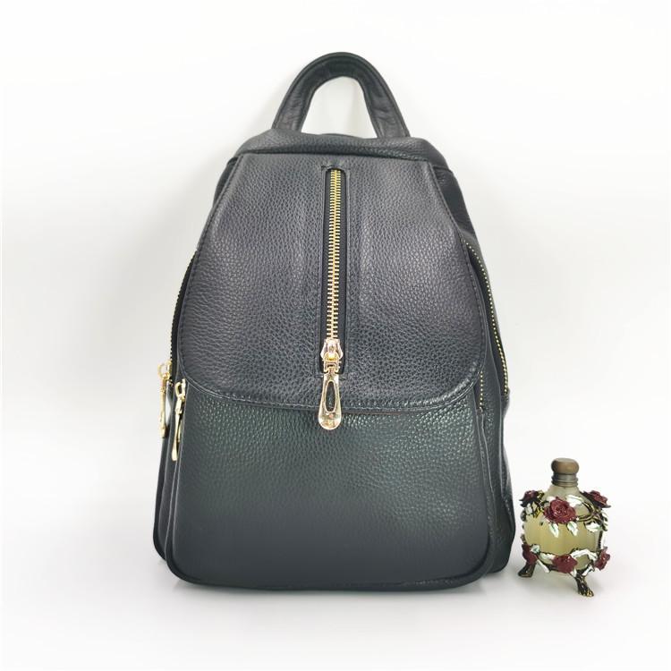 

2025 New Women s Genuine Cowhide Multi-purpose Medium Backpack 22cm Length x 8cm Width x 28cm Height