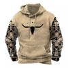 New European And American Popular Men'S Hooded Sweater 3D Digital Printing