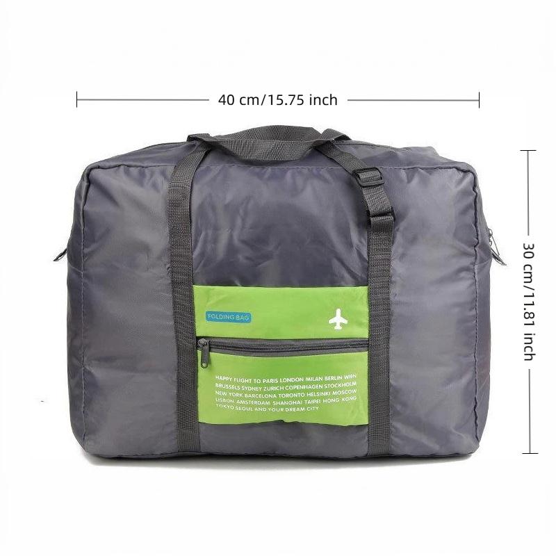 Waterproof Travel Bag Large Capacity Tear Resistant Nylon Folding Unisex Luggage Handbag for Family Vacation Short Trips