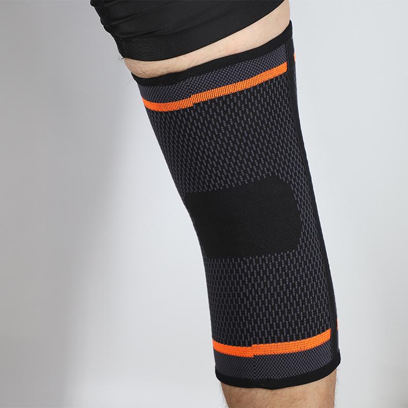Sports Knee Pads Elastic Breathable Silicone for Basketball Cycling Running Fitness Mountaineering Pressure Support