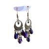 New Chinese water drop round earrings niche temperament design sense ear hook Guochao retro ethnic style high-end sense earrings