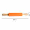 Multicolor Pastry Dough Roller Wooden Handle Flour Roller New Silicone Rolling Pin  Cooking Utensil