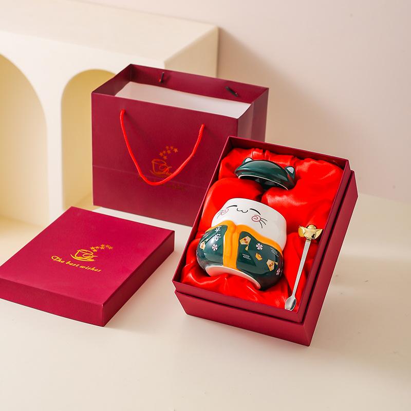 Keramiktasse Neujahrsgeschenk Souvenir Ladeneröffnung Geschenk Geschenk Mitarbeitergeschenkbox