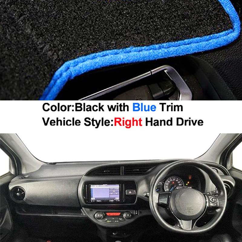 Car Auto Inner Dashboard Cover for Toyota Vitz 2018 - 2020 Center Console Protector Carpet Dashmat Sun-shade Accessories