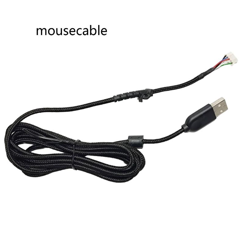 USB Mouse Cable Cord Nylons Mouse Line Replacement Wire for G502 Mouse Replacement Part Repair Accessory