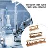 Holz Reagenzglasständer 22mm Reagenzglas Ausstellungsständer Holz Reagenzglasgestell Für Zentrifugenröhrchen Tropfpipetten Reagenzglas