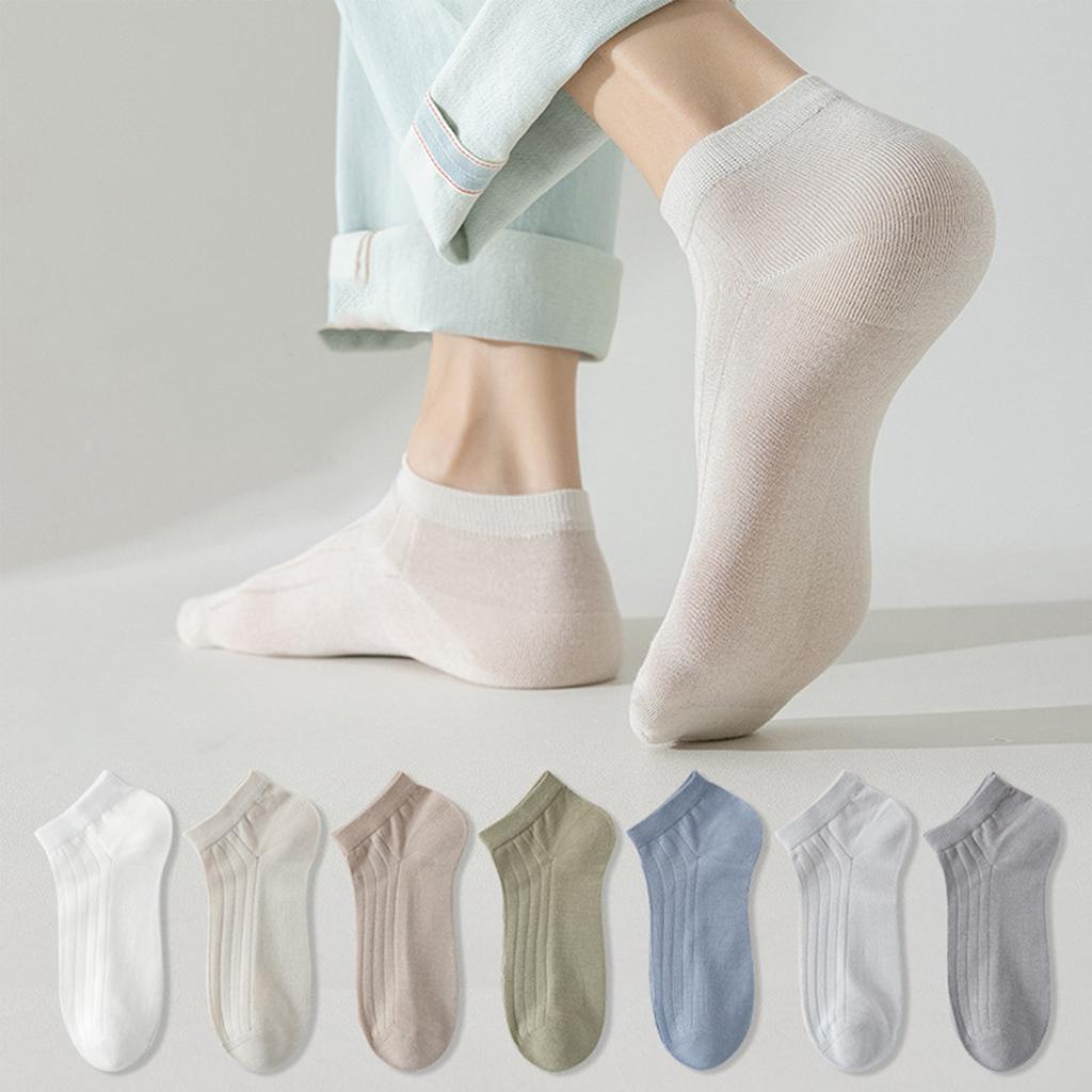 Men Low Cut Socks Thin Breathable Odor Resistant Seamless Ankle Socks Comfortable Soft Fit for Daily Wear Multipack