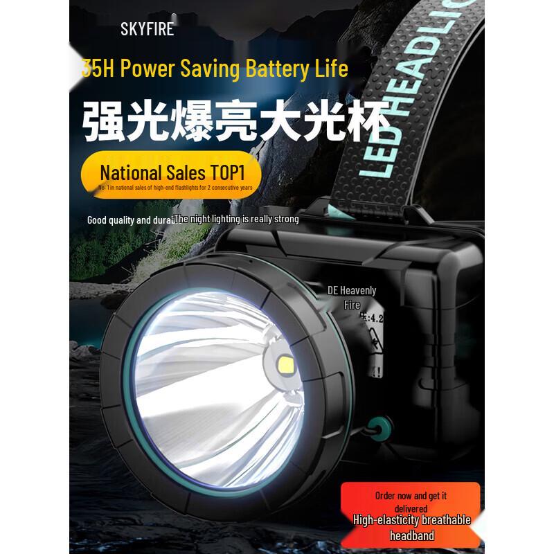 

SkyFire SF-889 Rechargeable LED Headlamp