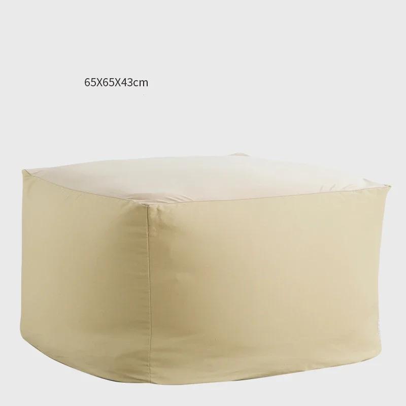 Japanese Style Soft Lazy Sofa Cozy Single Chair Unfilled Lounge Bean Bag Sofa Cover Home Pouf Couch Tatami Living Room Furniture
