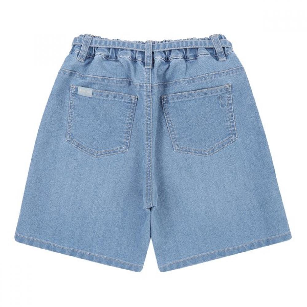 Bluetail Blue Denim Belt Shorts Azb2pt01bu