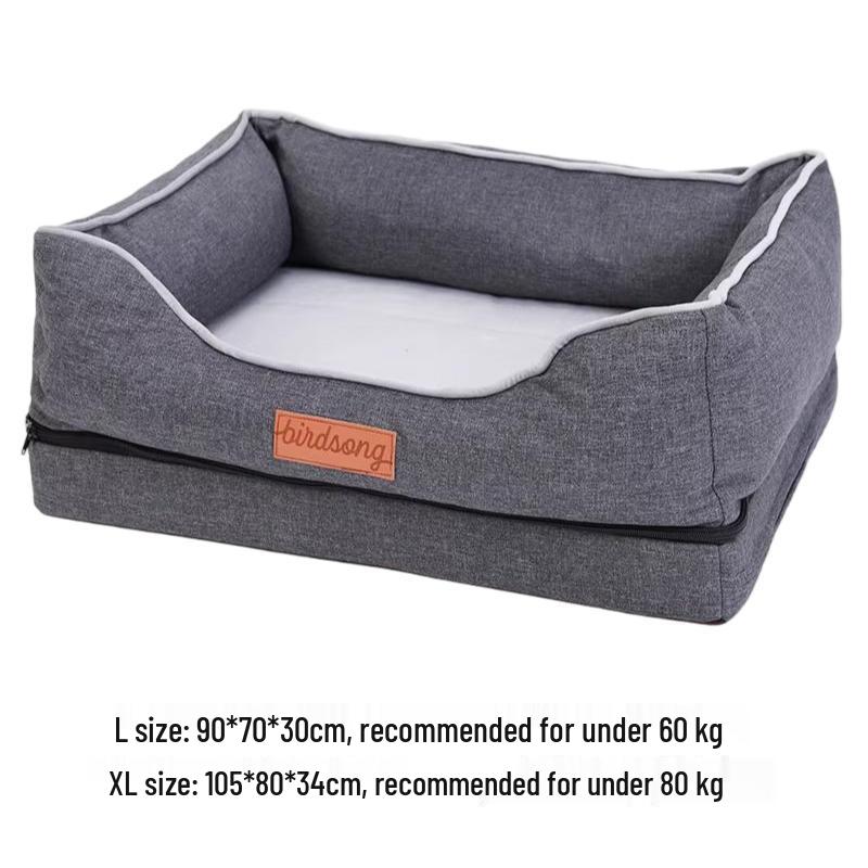Winter Warm Corgi Dog Bed: Removable & Washable Pet Sofa for Small/Medium Dogs