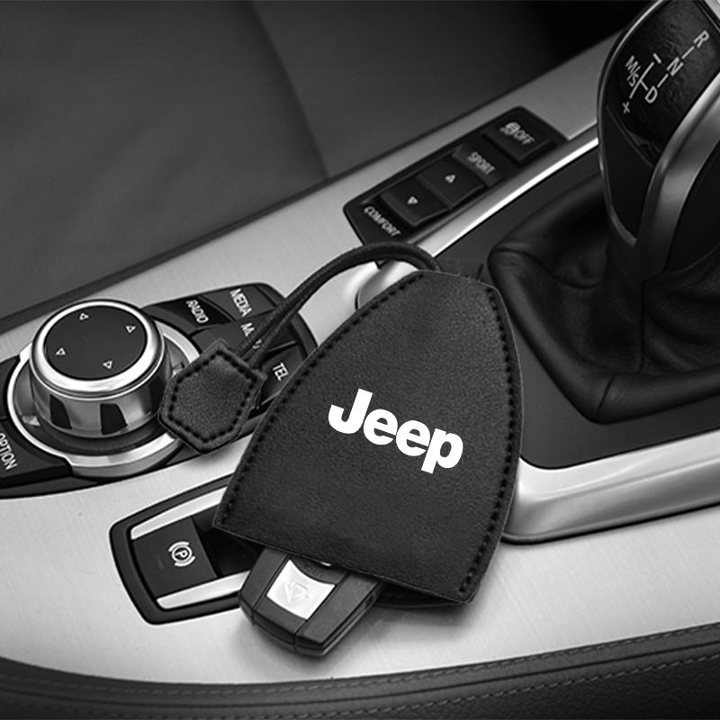 1 Stück Autoschlüssel Schutzhülle Tasche Autoschlüsselhülle Abdeckung Auto Schlüsselanhänger für Jeep Renegade Compass Grand Cherokee Wrangler Jk Gladiator