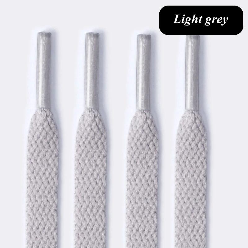 White Flat Sport Shoelaces Thick Non-Elastic Sneaker Lace for Women Leisure Shoe String Accessories