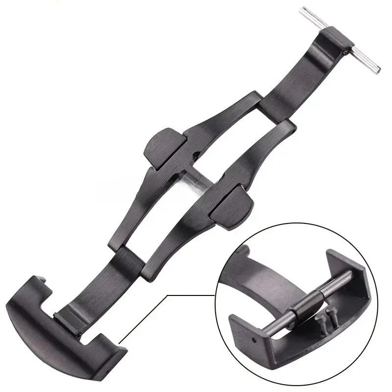 20mm 22mm Metalen Gesp Vlinder Massief Roestvrij Staal Sluiting voor Panerai Gepolijst Mat Vouwknop Horloge Accessoires