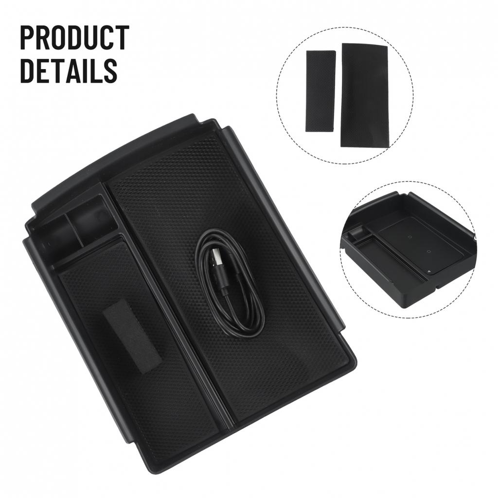 Console Armrest Storage Box Wireless Charger For Tesla for Model X