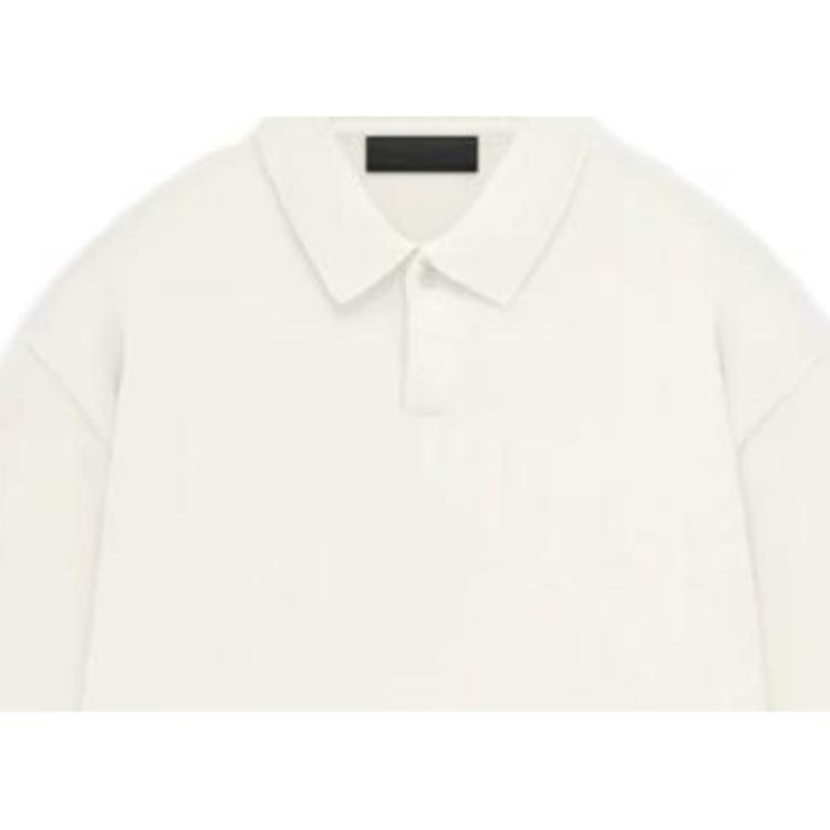 Fear of God Essentials Strickpolo Cloud Dancer Herren Oberteile Creme 192BT232181F