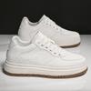 8107 Men's Shoes Height Increasing Board White Retro Skateboarding Sports Thick Soled Sponge Versatile Casual Trendy