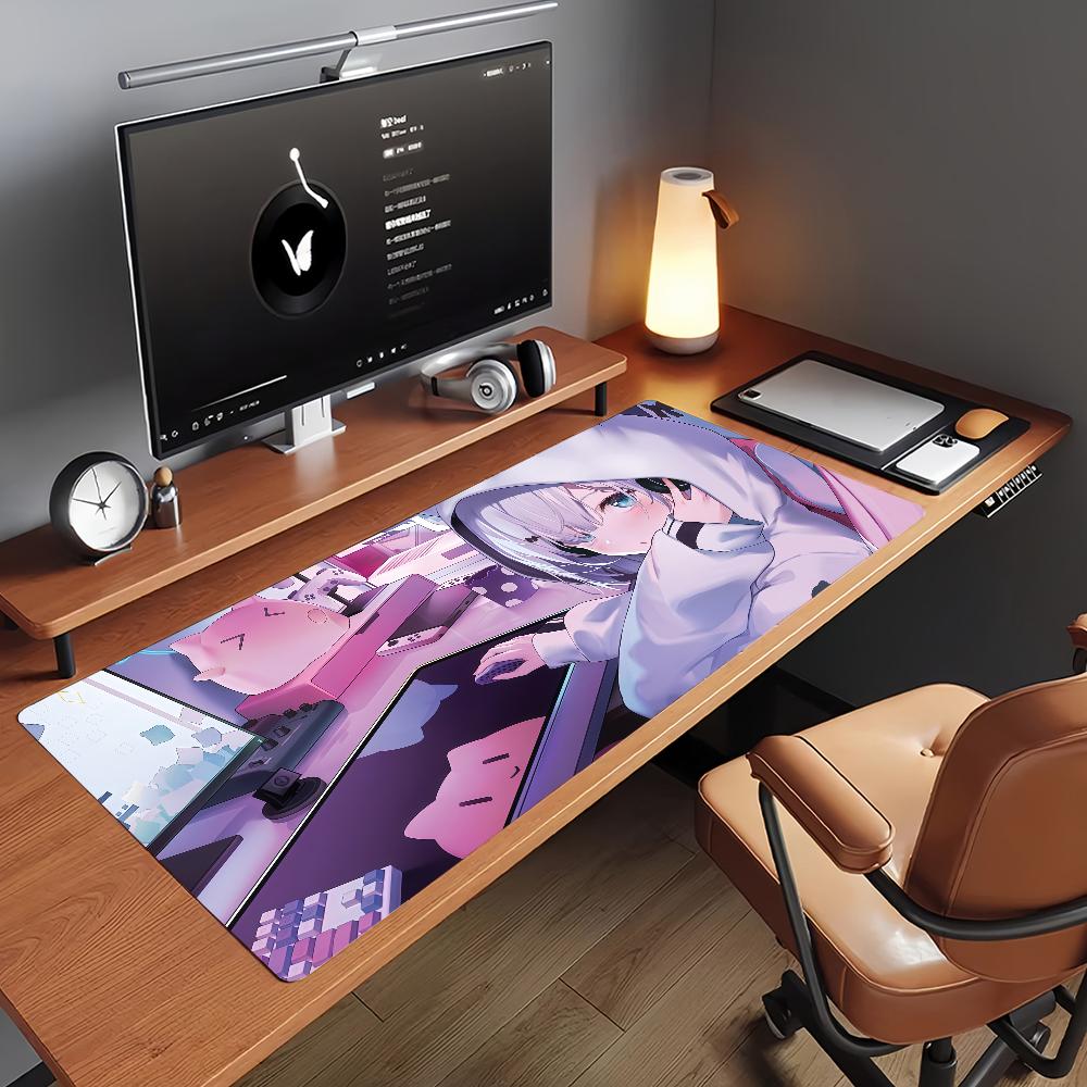 VTuber  K-Kaga Sumire Mouse Pad Non-slip Rubber Gamer Balance Computer Mat Decoracion Deskmat Laptop Office Large