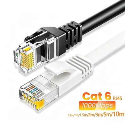 0.5/1/2/3/5/10/15/20/30M Cat6 Ethernet Cable RJ45 UTP 1000Mbps Network Cord LAN Wire Internet Lead Cord Router Computer Cable