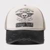 Bones Baseball Hat Skull Print Hip Hop Hat Fashion Punk Motorcycle Cap  for Men Women