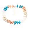 Resin Bead Strand Necklace With Color-Block Detail, Extender Chain Fit and Statement Styling for Daily Outfit Pairing
