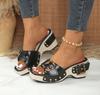 Romerska Skor Sandaler För Damer Skor Sommar Sandaler Vardagliga Klackar Dam Kilar Plattforms Tofflor Eleganta Mode Skor Damer