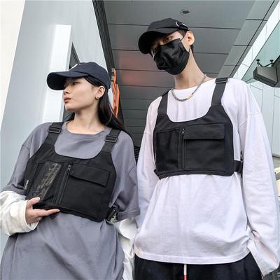 Trendy Unisex Tactical Vest Bag: Functional Street Style Backpack & Multifunctional Waist/Chest Bag
