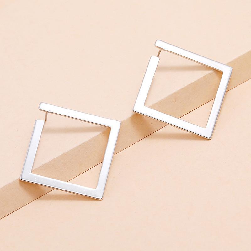 Jednoduchá osobnost temperament chladný vítr náušnice přehnaný výklenek design high-end diamantové náušnice