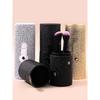 2026 New Portable PU Makeup Brush Storage Bucket Shockproof With Lid Organizer For 10-15Pcs Brushes