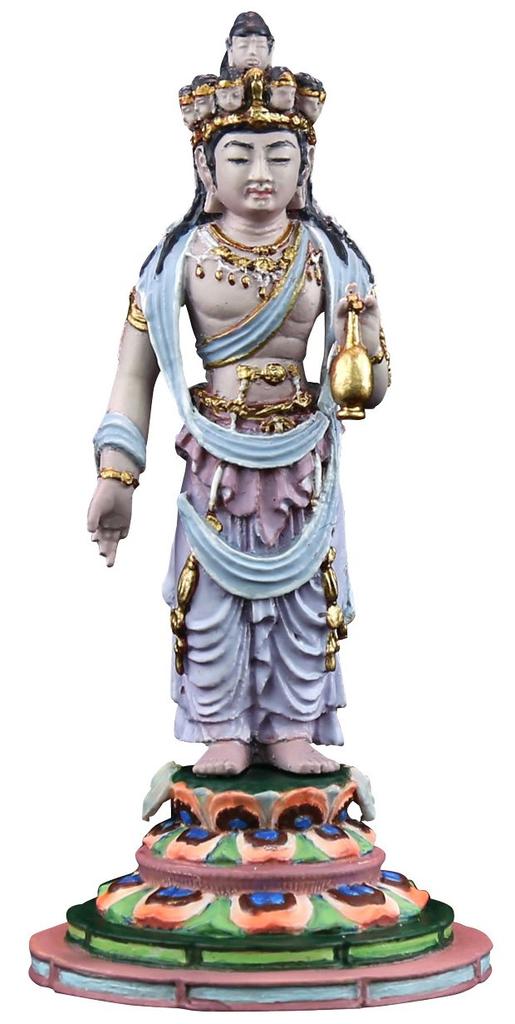 miniQ Miniature Cube 007 75mm finished figure Eleven-faced Kannon, approx. tall, PVC, pre-painted,